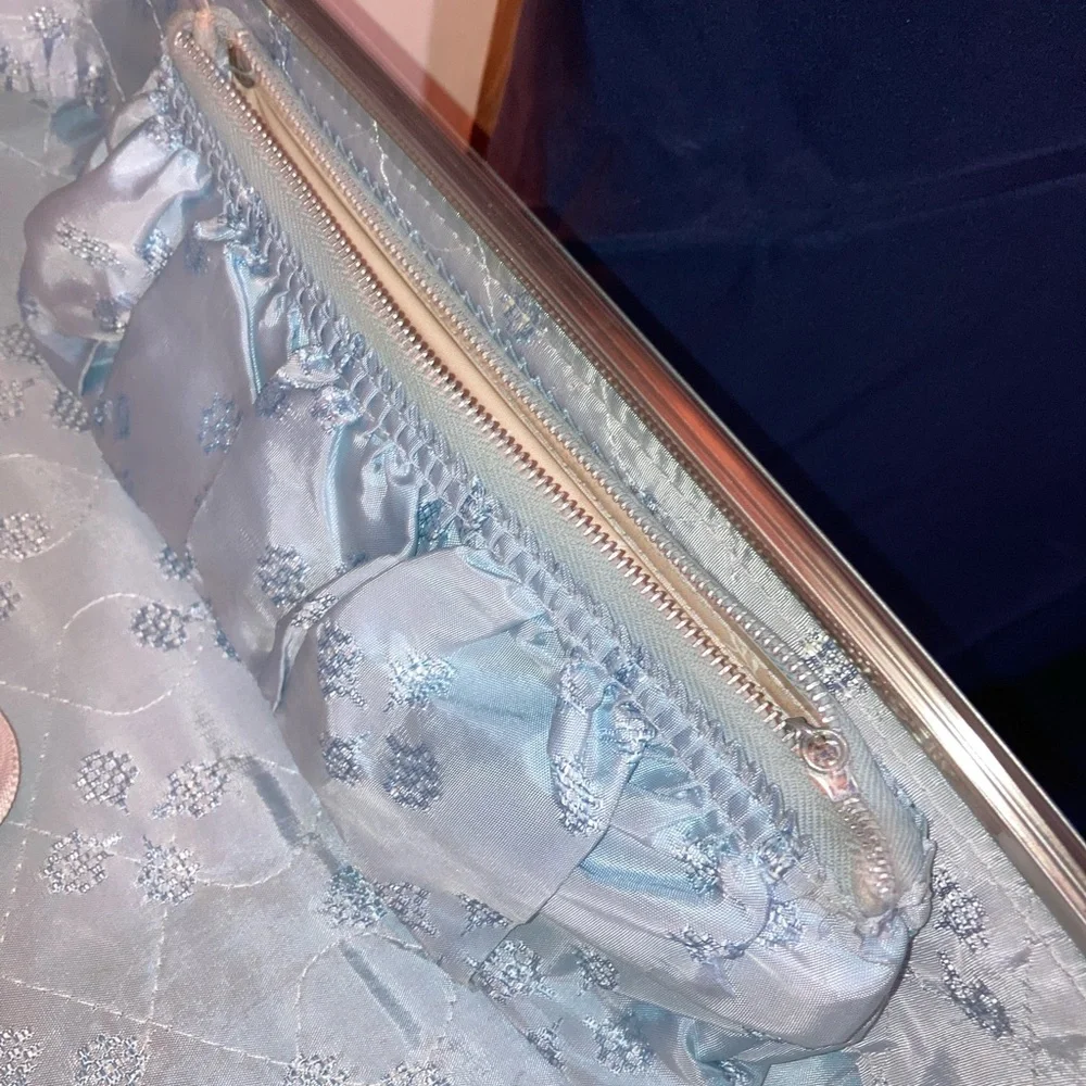 Vintage American Tourister Hard Shell Luggage Suitcase Marbled Turquoise